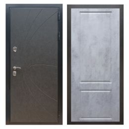 Дверь входная Армада X248 Штукатурка Графит ФЛ-117 Бетон Темный