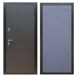 Дверь входная Great Doors X248 Штукатурка Графит ФЛ-291 Силк Титан