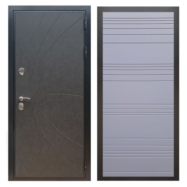 Дверь входная Great Doors X248 Штукатурка Графит ФЛ-14 Силк Титан
