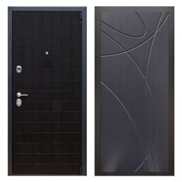 Дверь входная металлическая Great Doors Х12 Тетрис Ясень Черный ФЛ-247 Венге
