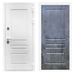 Дверь входная Great Doors Х Премиум Белая Шагрень ФЛ-243 Бетон Темный