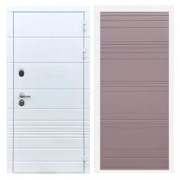 Дверь входная Great Doors X-TR Белый Софт ФЛ-14 Ясень Шоколад