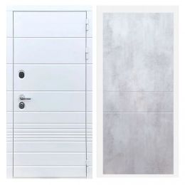 Дверь входная Great Doors X-TR Белый Софт ФЛ-290 Бетон Светлый