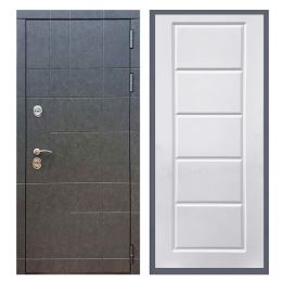 Дверь входная Great Doors Х21 Штукатурка Графит ФЛ-39 Белый Софт