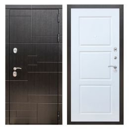 Дверь входная металлическая Great Doors Х20 Венге ФЛ-3 Белый Софт