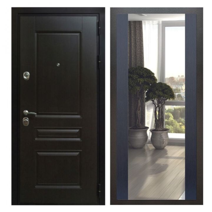 Дверь входная Great Doors Х Премиум Венге Зеркало Макси Венге