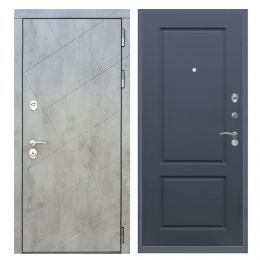 Дверь входная Great Doors Х22 Бетон Темный ФЛ-117 Силк Титан