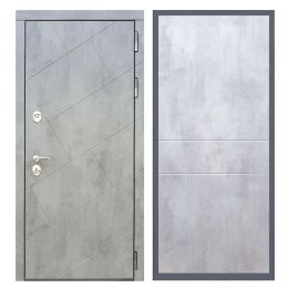 Дверь входная Great Doors Х22 Бетон Темный ФЛ-290 Бетон Светлый
