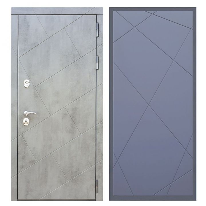 Дверь входная Great Doors Х22 Бетон Темный ФЛ-291 Силк Титан
