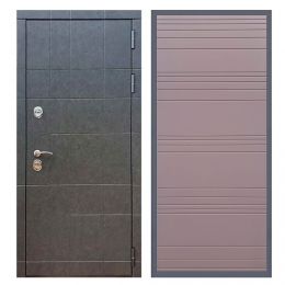 Дверь входная Great Doors Х21 Штукатурка Графит ФЛ-14 Ясень Шоколад