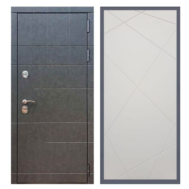 Дверь входная Great Doors Х21 Штукатурка Графит ФЛ-291 Софт Шампань