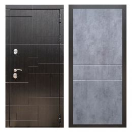 Дверь входная металлическая Great Doors Х20 Венге ФЛ-290 Бетон Темный