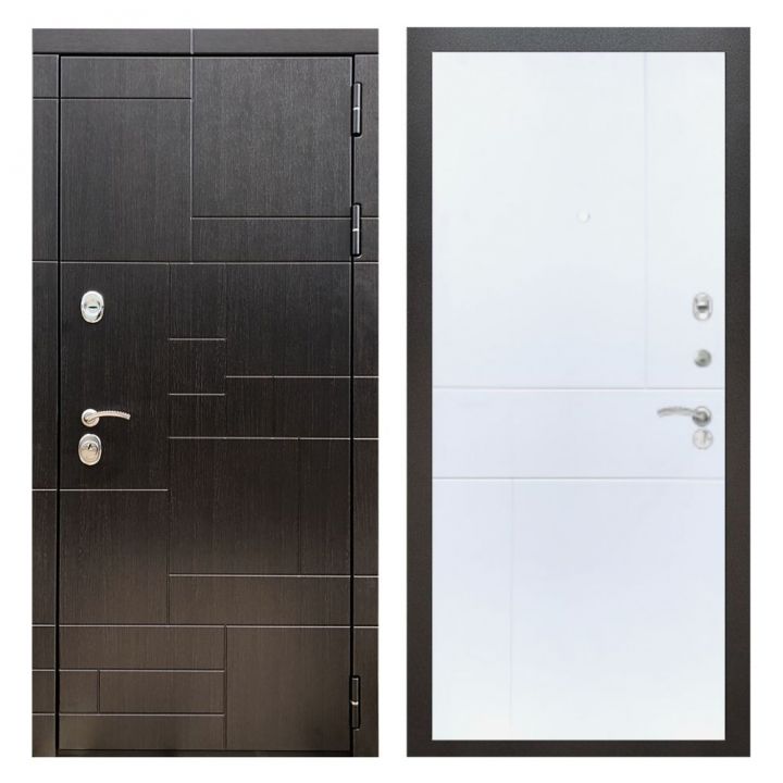 Дверь входная металлическая Great Doors Х20 Венге ФЛ-290 Белый Софт