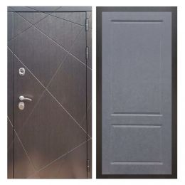 Дверь входная металлическая Great Doors Х13 Венге ФЛ-117 Штукатурка Графит