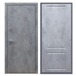 Дверь входная Great Doors Х13 Бетон Темный ФЛ-117 Бетон Темный