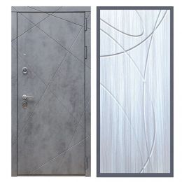 Дверь входная Great Doors Х13 Бетон Темный ФЛ-247 Сандал Светлый