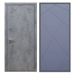 Дверь входная Great Doors Х13 Бетон Темный ФЛ-291 Силк Титан