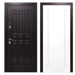 Дверь входная металлическая Great Doors Х8 Венге ФЛ-68 Белый Софт