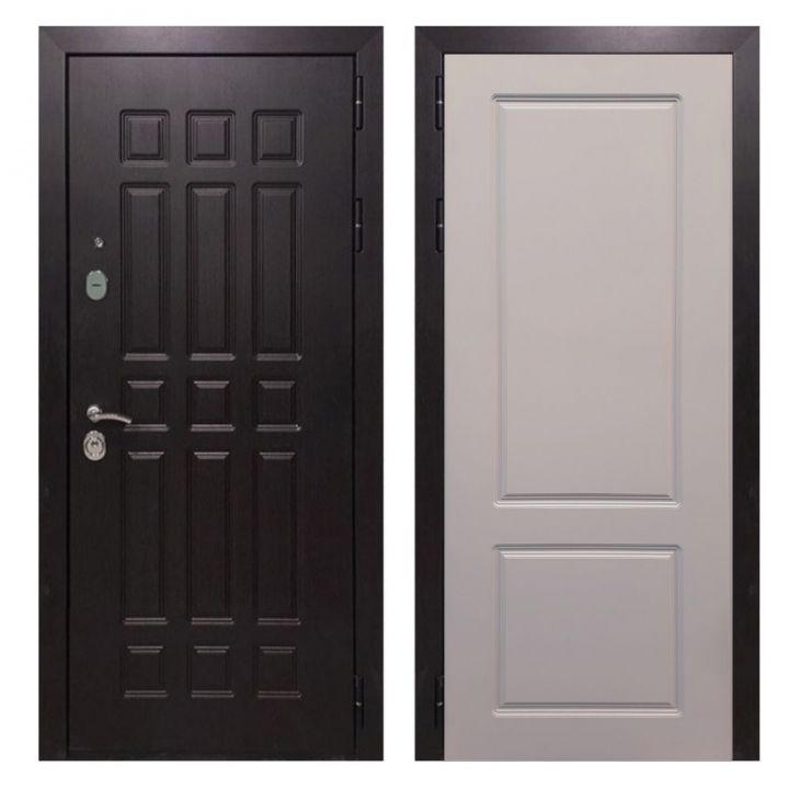 Дверь входная металлическая Great Doors Х8 Венге ФЛ-117 Софт Грей