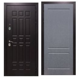 Дверь входная металлическая Great Doors Х8 Венге ФЛ-117 Штукатурка Графит