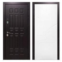 Дверь входная металлическая Great Doors Х8 Венге ФЛ-258 Белый Софт