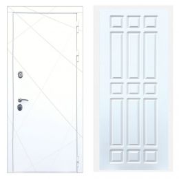 Дверь входная Great Doors Х13 Белая шагрень ФЛ-33 Белый Софт