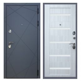 Дверь входная Great Doors Х13 Силк Титан Царга СБ-14 Сандал Светлый Белый Лакобель