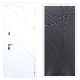 Дверь входная Great Doors Х13 Белая шагрень ФЛ-247 Венге