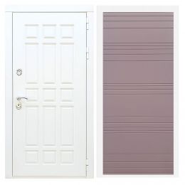 Дверь входная Great Doors Х8 Белая Шагрень ФЛ-14 Ясень Шоколад