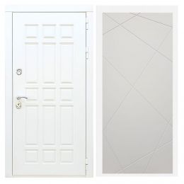 Дверь входная Great Doors Х8 Белая Шагрень ФЛ-291 Софт Шампань
