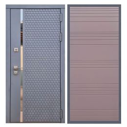 Дверь входная Great Doors Х24 Силк Титан ФЛ-14 Ясень Шоколад