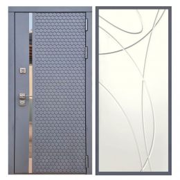 Дверь входная Great Doors Х24 Силк Титан ФЛ-247 Белый Ясень