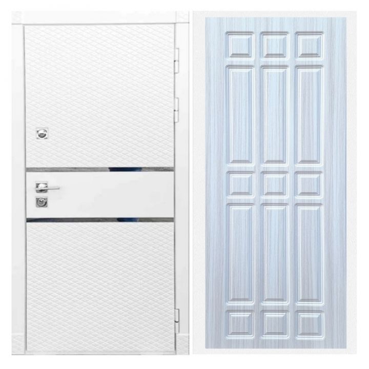 Дверь входная Great Doors Х15 Белый Софт ФЛ-33 Сандал Светлый