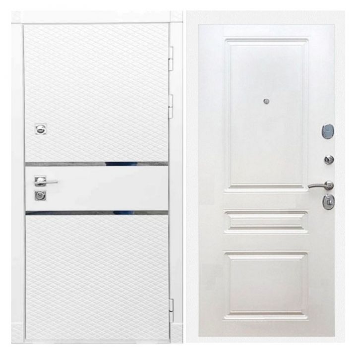 Дверь входная Great Doors Х15 Белый Софт ФЛ-243 Белый Ясень