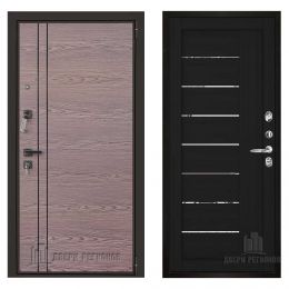 Дверь входная Двери Регионов LIBERTY V2 2110 Шоко Велюр