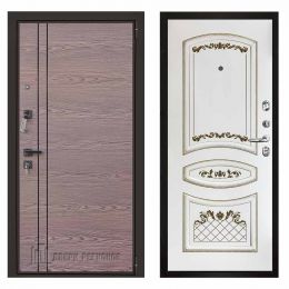 Дверь входная Двери Регионов LIBERTY V2 Алина Эмаль Белая