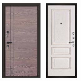 Дверь входная Двери Регионов LIBERTY V2 Вена Белая патина тон 17