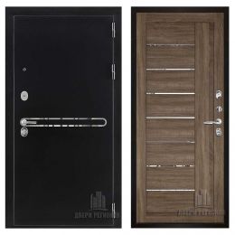 Дверь входная Двери Регионов Президент S1Z 2110 Серый Велюр