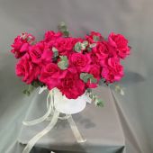 Шляпная коробка с французской розой