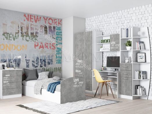 Стенка Юниор-2 ЛДСП Лофт