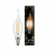 Лампа (LED) Светодиодная Gauss E14 2700K Filament Candle Tailed Dimmable 104801105-D / Гаус