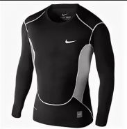 Рашгард лонгслив мужское Nike Pro Combat R318 Black