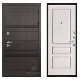 Дверь входная Двери Регионов МИНИСТР Вена Белая патина тон 17