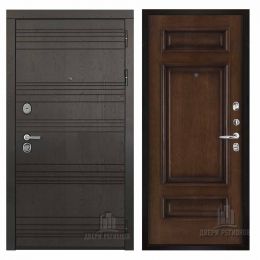 Дверь входная Двери Регионов МИНИСТР Рим Дуб Коньяк тон 19