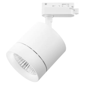 Светильник Трековый с Однофазным Адаптером Lightstar CANNO LED 15W 301262 Белый, Металл, Пластик / Лайтстар