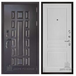 Дверь входная Двери Регионов Панцирь Термо Турин Эмаль Белая