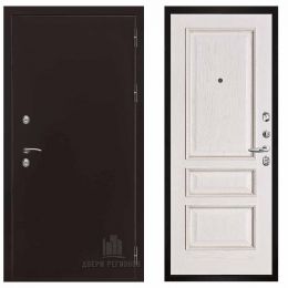 Дверь входная Двери Регионов Термо 3 Медный Антик Вена Белая патина тон 17