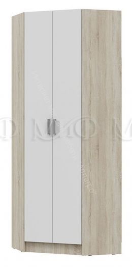 Шкаф угловой Мартина  ЛДСП Белый глянец, Дуб Сонома