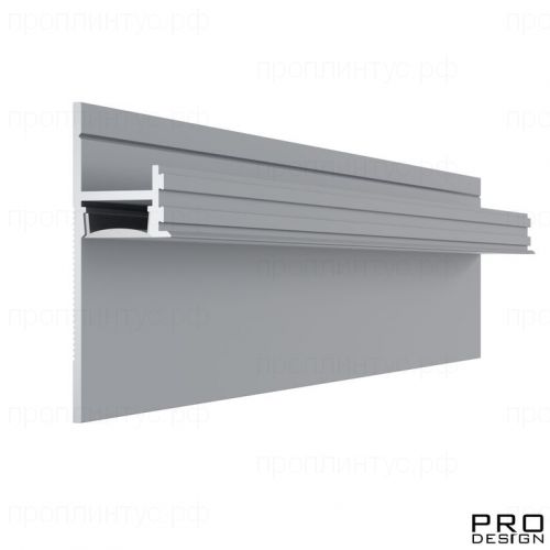 Теневой плинтус скрытого монтажа Pro Design 7209 анодированный