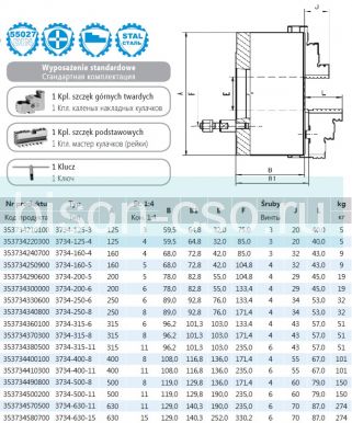 Патрон токарный 3734-315-11 Bison-Bial (Польша) Патрон токарный 3734-315-11 Bison-Bial (Польша)